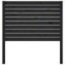 vidaXL Sengegavl svart 96x4x100 cm heltre furu
