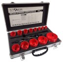 Stoner Bi-Metal Hulsave med Aluminiumkoffert - 17 stk
