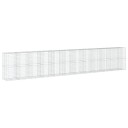 Gabionkurv med deksel 1150x100x200 cm galvanisert jern