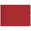 vidaXL Balkongskjerm rød 75x1000 cm 100 % polyester oxford