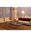 Artemide Tolomeo Mega Gulvlampe Ø360 Pergament/Svart Lampemesteren