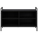 vidaXL TV skap 140 x 39,5 x 50 cm Svart eik Konstruert tre