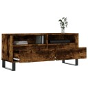 vidaXL TV-benk røkt eik 100x34,5x44,5 cm konstruert tre
