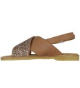 Angulus Sandaler   Leire/Glitter   Angulus   36   Sandals   Brun