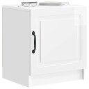  Nattbordskap 2 pcs Høgglans hvit 43 x 34,5 x 47 cm