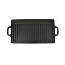 vidaXL Grillplate i støpejern 38x23 cm vendbar 2 stk