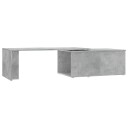 vidaXL Salongbord betonggrå 150x50x35 cm sponplate