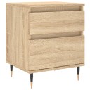  Nattbord 2 stk sonoma eik 40x35x50 cm konstruert tre