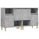 vidaXL Skjenker 2 stk betonggrå 60x35x70 cm konstruert tre
