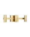 Visual Comfort Dobson II 3 Light Bath Light Natural Brass