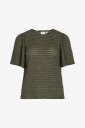 Vila - Topp viLogan O-neck S/S - Grønn