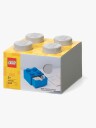 LEGO Storage Desk Drawer 4 bricks oppbevaring med 1 skuff 16 x 16 cm stone grey