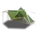 Tipi telt for camping 8 personer grønn vanntett