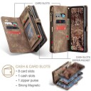 Samsung Galaxy A55 Caseme 008 2-i-1 Multifunksjonell Lommebok-deksel Brun