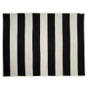Pappelina Bob pledd Black/ Vanilla 140 x 180 cm