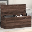  Oppbevaringsboks brun eik 90x35x35 cm konstruert tre