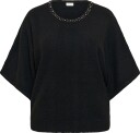 KAFFE Curve   Kortermet genser KCbettie Wing SL Pullover   Svart