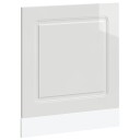  Oppvaskmaskin panel høyglans hvit 60x1,5x67 cm konstruert tre 8721158420053