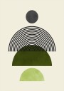 Lines and circles 4 Poster Plakat / 70x100cm