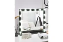 Sminkbordsspegel Beliani Beauvoir Black  