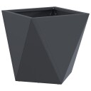 vidaXL Plantekassed Antrasitt 30 x 30 x 30 cm Stål