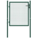 vidaXL Hageport stål 100x75 cm grønn