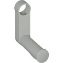 HEWI Toalettpapirholder til HEWI armlener i matt polyamid grey 39 mm x 143 mm x 139 mm