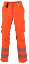 BS Gjøvik Arbeidsbukse, HiVis kl.2 Unisex, Str. C56, Oransje/Sort