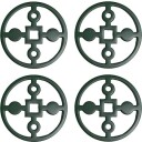 Hilke Collection Anima Gemella Glassunderlag 10 cm Grønn