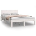 vidaXL Sengeramme hvit heltre furu 120x200 cm