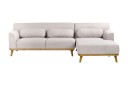 Bree Hjørnesofa 3 seter   Grå/Lyst tre