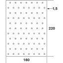 Hullplate FAST HP Stål 160x220x1,5 mm