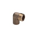 10 stk Messing lodde albue muffe/nippel 18 mm x 3/4" 90°