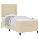  Sovesofa Med Madrass Krem 100x200 cm Stoff 3341635