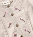 Minymo Cardigan   Strikk   Rosa Fargetone   Minymo   1 år (80)   Cardigan   Beige