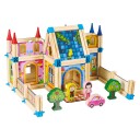 Treklossene konstruksjonssett bygge hus 6i1 ECOTOYS
