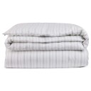 Lexington Stripete Lyocell/bomull Pin Point Oxford sengesett Hvit