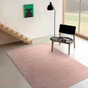 Recycled PET with viscose look rosa Størrelse: 130 x 190 cm