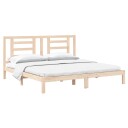vidaXL Sengeramme heltre furu 200x200 cm