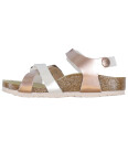 Birkenstock Sandaler Kumba Split Kids Elektrisk Metallic Pea 27 Sandals Hvit Rosa