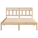  Sengestamme med hodegjerde Brun 120 x 200 cm Heltre furu