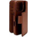 Decoded Avtakbar Lommebok Etui til iPhone 16 Pro - Brun Skinn