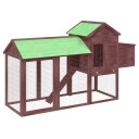Vidaxl Hønsegård Mocca 193X65X117 cm Heltre Furu