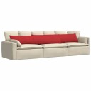  Sofaputer 2 pcs Rød 200 x 40 cm stoff