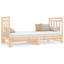 vidaXL Uttrekkbar dagseng 2x(90x190) cm heltre furu