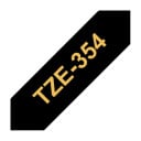 Brother TZE354 / TZE 354 Labelling Tape Cassette - Gold on Black 24mm wide