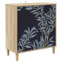 vidaXL Serviesskap DOKKUM Sonoma 69 x 33 x 75 cm Konstruert tre
