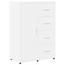  Skjenk hvit 60x31x84 cm konstruert tre