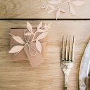 Partydeco Gaveesker med etiketter natur 10-pakning PUDP22