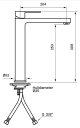 Tapwell Rin081 Servantbatteri Matt Sort